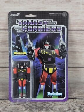 Transformers - Rumble-  Action Figure Collectible Super7 Adult Reaction Figure